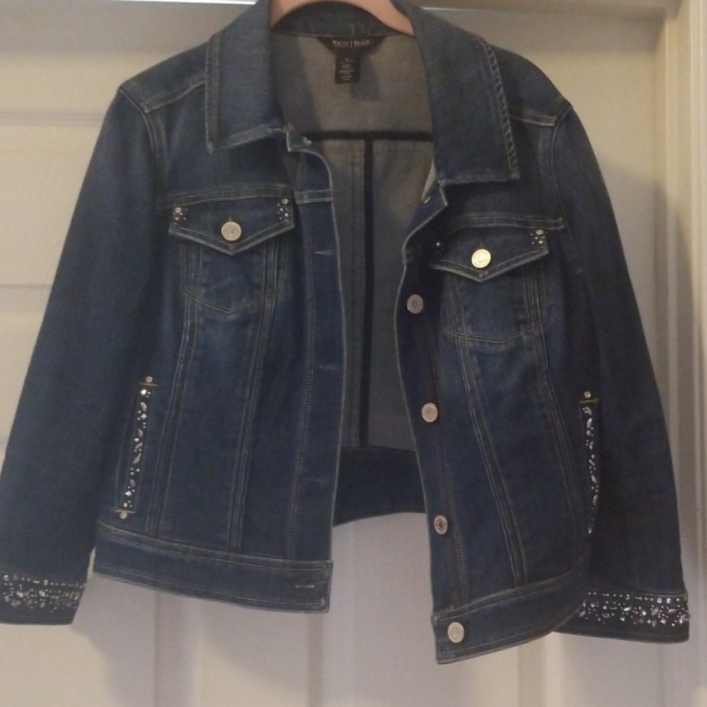 White House Black .Market Denim Jacket Size 10